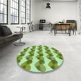 thumbnail image 4 of Ahgly Company Machine Washable Indoor Rectangle Transitional Pastel Green Area Rugs, 6' x 9', 4 of 7