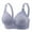 Silver, variant on Aofany Women's Push Up Wireless Bras 38B/C-44B/C Plus Size Comfort Everyday Bras Flower Print Underwire Free Bra