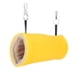 thumbnail image 2 of Hamaca para hámster, jaula de túnel de felpa cálida, tubo de cama colgante para animales pequeños, mascotas, pájaros, amarillo, 2 of 8