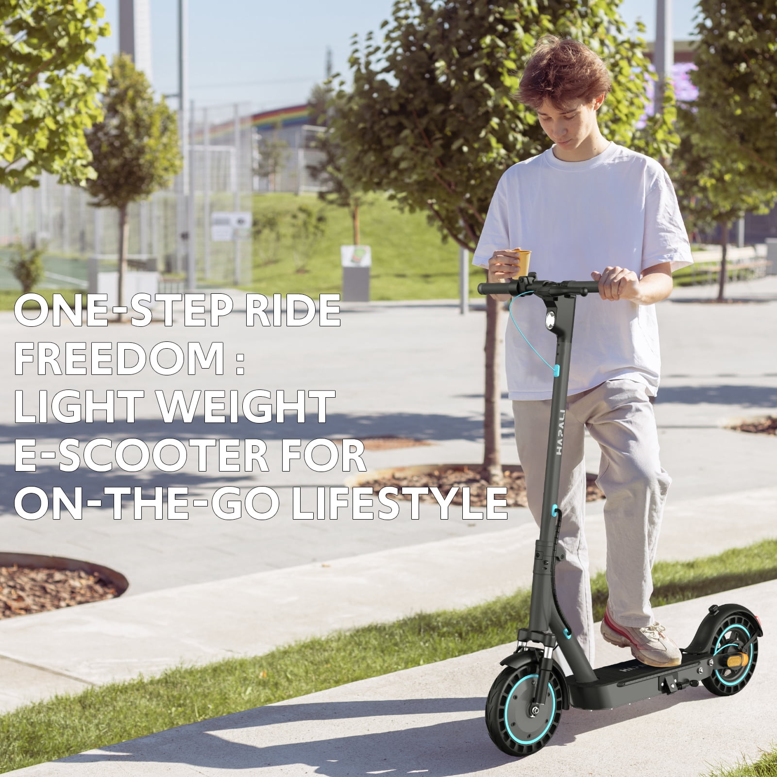 Electric Scooters for Adults with Smart App Control, 10" Tires & Dual Suspension, 650W Motor for 22 MPH, 25-Mile Range Foldable E-Scooter