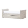 thumbnail image 1 of Bowery Hill Contemporary Upholstered Twin Daybed in Beige, 1 of 8