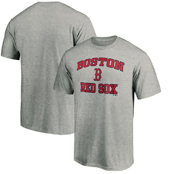 Men's Heather Gray Boston Red Sox Heart & Soul T-Shirt
