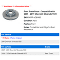 thumbnail image 2 of Front Brake Rotor - Compatible with 2005 - 2019 Chevy Silverado 1500 2006 2007 2008 2009 2010 2011 2012 2013 2014 2015 2016 2017 2018, 2 of 2
