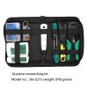 14 pcs Portable LAN Network Repair Tool Kit Cable Tester Plier Crimping Crimper Plug Clamp Tool Ethernet Internet Telephone Cables