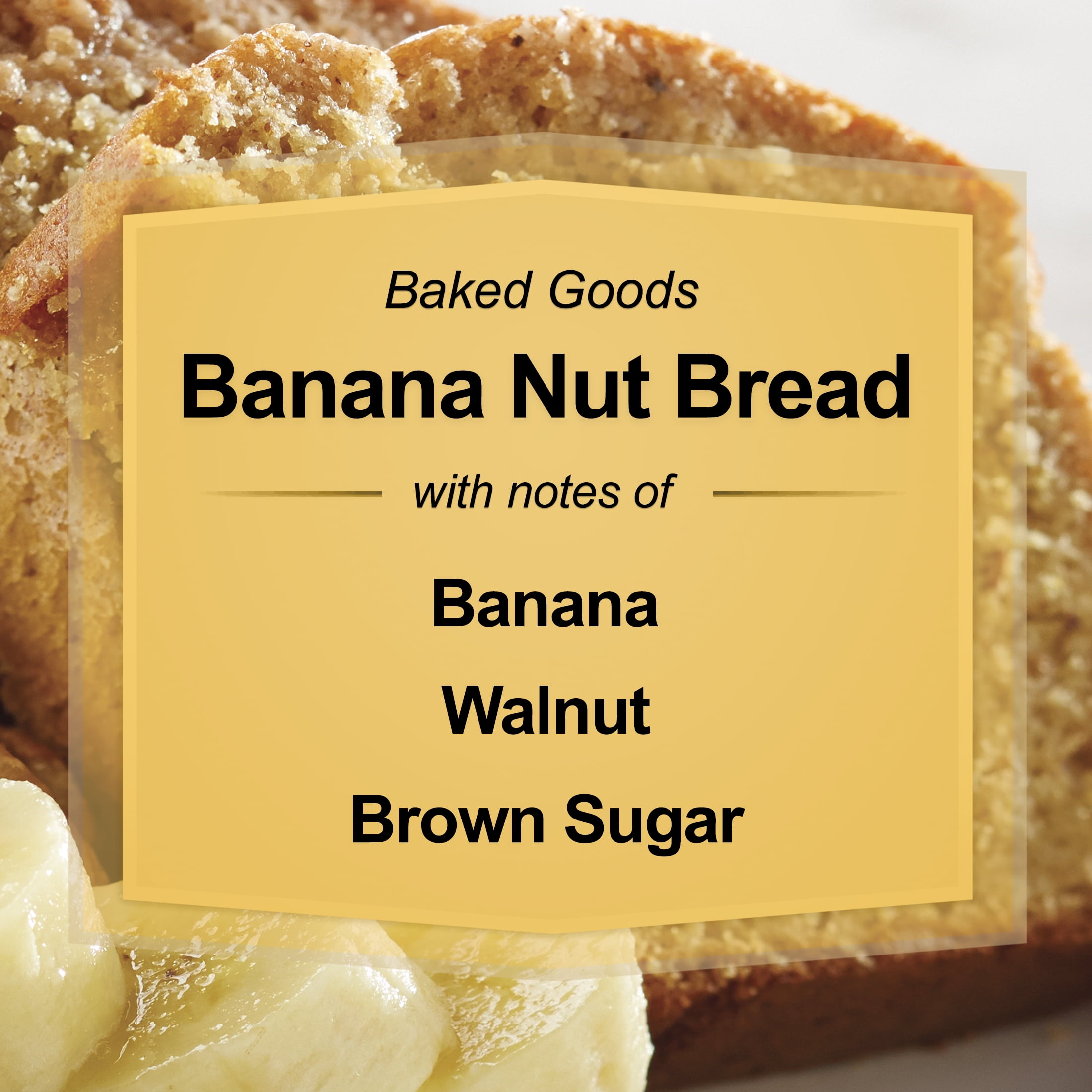 (3 pack) Mainstays Banana Nut Bread Scented 3-Wick Glass Jar Candle, 11.5 oz