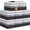 Gradient Grey, variant on PETGLE Storage Bin,Collapsible Storage Basket For Organizing,Large Storage Boxes With Rope Handles,Storage Containers,White & Black,4 Pack