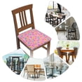 thumbnail image 7 of Honeii Pink Donut Print Square Cushion Cover with Elastic Band & Ties,Sofa Cushion Covers,Furniture Protector for Living Room,Washable Sofa Seat Slipcover-Six Piece, 7 of 7