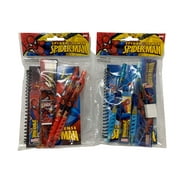 Angle View: Marvel Spiderman -Officially Licensed 6 Piece Stationery Set - 2 Pack