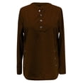thumbnail image 5 of Corduroy Sweatshirt WomenWomen's Button Down Shirts Henley Shirts For Women Tee Shirts Womens Henley Shirts Womens Office Tops T-Shirt Blouse Tops Womens Long Sleeves Shirts, 5 of 5