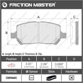 thumbnail image 2 of Friction Master D956 Front Ceramic Brake Pads Replacement Set, 2 of 5