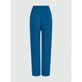 thumbnail image 2 of Cimmuovere Women's Nursing Pants, Comfortable Solid Color Simple Multi-Pocket Scrub Uniform Pants, 2 of 10