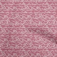 thumbnail image 1 of oneOone Velvet Red Fabric Asian Japanese Wave Sewing Material Print Fabric By The Yard 58 Inch Wide, 1 of 4