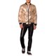 thumbnail image 2 of Chaqueta Holográfica INSPIRE CHIC para hombres, chaqueta bomber brillante con cierre, estilo universitario dorado XL, 2 of 4