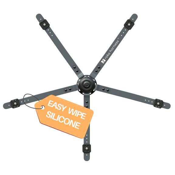 Arnés universal de silicona de 5 puntos para silla alta Roka Harness