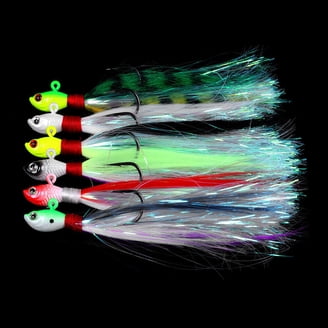 ebay fishing lures jigs Shimano Ahi USA Ikara Slow Pitch Jigs feature offset balance 4 New Bearded Buzzbait Bucktail
