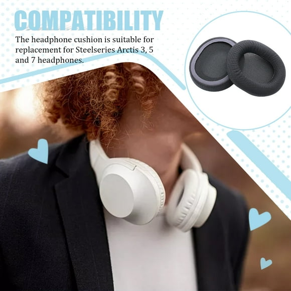 Ear Pads Earphones Cushion Professional Ergonomic Hearing Protection Headphone Noise Cancelling Sponge Replacement for Steelseries Arctis 3 5 7 Headphones