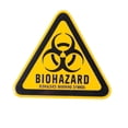 thumbnail image 1 of MasteelfCA 1pc Unique Car Decal Biohazard Car Sticker Aluminum Car Warning Sticker, 1 of 7