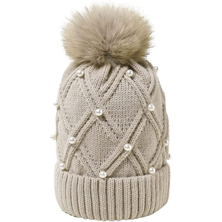 Skull cap with ball on top hotsell