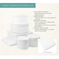 thumbnail image 3 of LAMINET 6 Piece Quilted Dinnerware Storage Starter Set - Includes 4 Plate Cases, 1 Cup Case & Platter Case - White 6400AC-FBM, 3 of 8