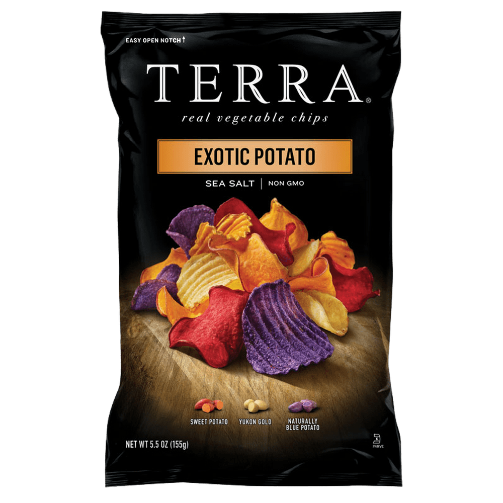 Terra Exotic Harvest Vegetable Chips With Sea Salt, 6 oz (Pack of 12