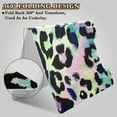 thumbnail image 4 of Neon Colored Leopard Skin Foldable Binder Folder Clipboard with Pen Slot Double Clips A4 Size File Storage, 4 of 8