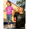 thumbnail image 5 of Father & Daughter Matching Set Daddy and Me Outfit Dad & Toddler Girl T-Shirts Daddy Black Small / Daughter Wow pink 5/6, 5 of 6