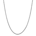 thumbnail image 1 of 14K White Gold 2mm White Gold Byzantine Chain 16 Inch, 1 of 5