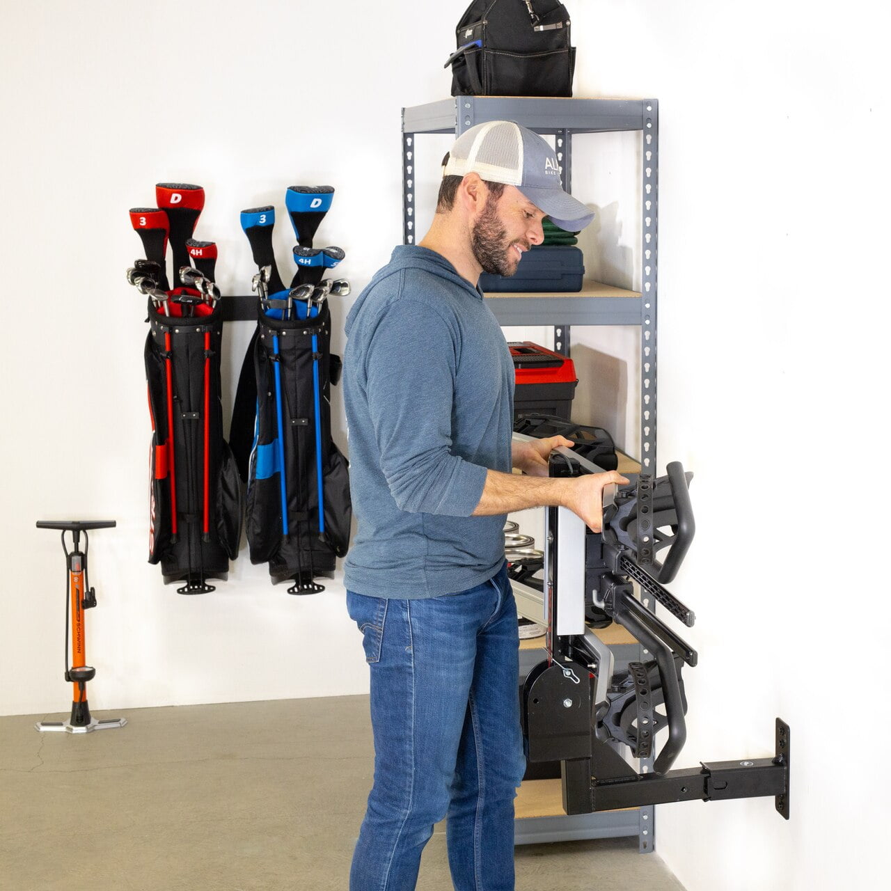Wall mounted hitch receiver sale