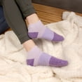 thumbnail image 2 of BambooMN Women's Fuzzy Aloe Infused Soft Nylon Spa Socks - Assortment 3I - Regular - 3 Pairs, 2 of 6
