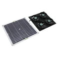 thumbnail image 1 of Solar Panel Fan Kit, Monocrystalline Silicon Solar Powered Exhaust Fan Reducing Indoor Temperature  For Sheds, 1 of 8