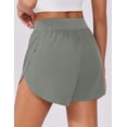 thumbnail image 4 of Pinspark Black Shorts Women High Rise Workout Running Shorts Soft Exercise Shorts with Mesh Liner, 4 of 7