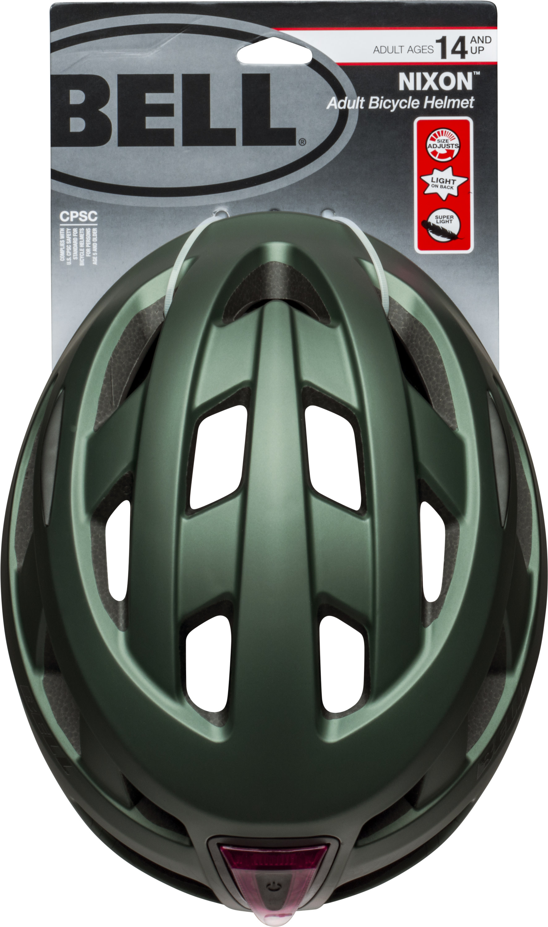 Bell Nixon Adult Bike Helmet, Moss Topography, 14+ (58-61 cm)