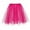 Hotpink, variant on pxiakgy skirts for women womens paillette elastic 3 layered short skirt adult tutu dancing skirt red + one size