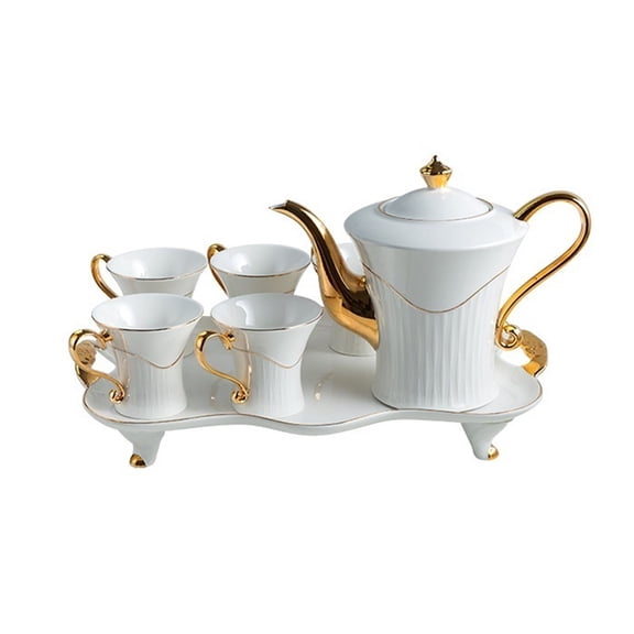 Water set tea set coffee set European British style ceramic tea set large capacity cup cold kettle