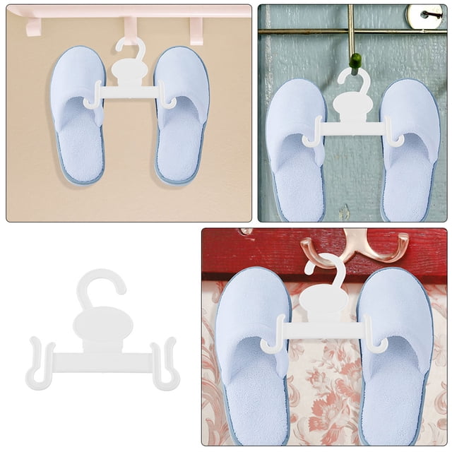 unbranded 10Ud Colgador Transparente Multifuncional Para Zapatillas Ideal Para Hogar Y Supermercados
