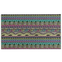 Colorful Ethnic Pattern Door Rugs,Washable Non Slip Door Mats Indoor,Decorative Door Mats,Entry Mat Indoor for Entrance,Bedroom,Kitchen,Bathroom,17"x30"