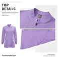 thumbnail image 3 of VIAOLI Women's Medical Scrub Set - Half-Zip Mid-Length Top with Drawstring Pants, for Nurse Uniform, Multiple Colors, 3 of 7
