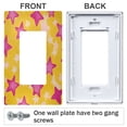 thumbnail image 3 of Yayeee Rocker Switch Wall Plate 2-Gang 4.7"x4.6" Home Decorative Outlet Cover, Large Pink Stars, 3 of 6