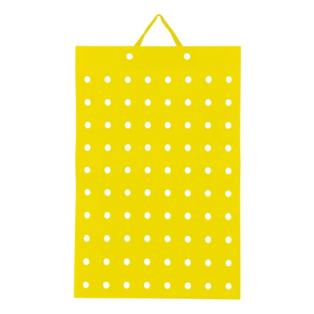 Organizador de adornos para zapatos, duradero, con 80 agujeros Amarillo