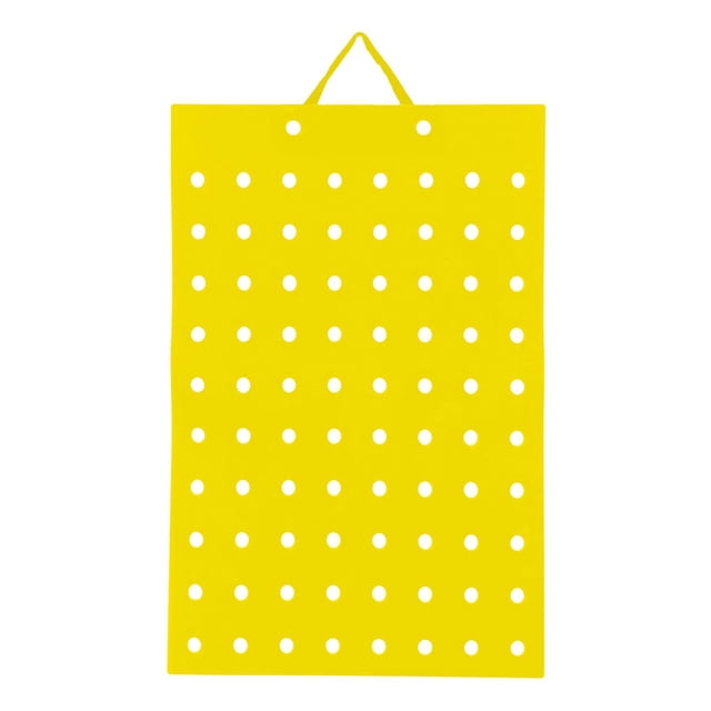 Organizador de adornos para zapatos, duradero, con 80 agujeros Amarillo