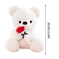 thumbnail image 3 of Osos de peluche Penkiiy rellena animales con rosa, día de San Valentín confesión ramo de regalo con rosa oso muñeca decoración Almohada de San Valentín, 3 of 6