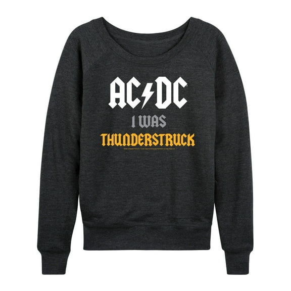 ACDC - I Was Thunderstruck - Women's Lightweight French Terry Long Sleeve Shirt