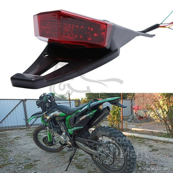 Rear Fender LED Brake Tail Light Turn Signals Running Lamps License Plate Light With 5 Wires for Custom Off-road Cross Dirt Bike Enduro Yamaha Suzuki DRZ Kawasaki Honda CRF