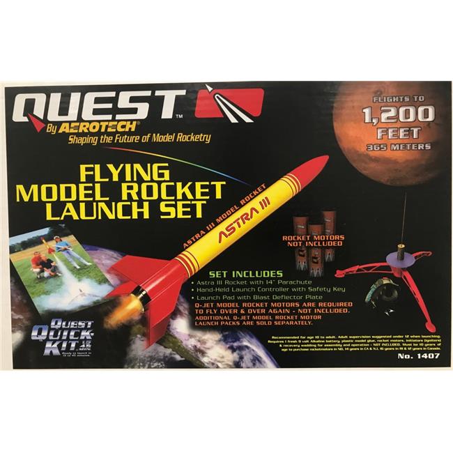 Quest Rockets QUS1407 Astra III Model Rocket Launch Set