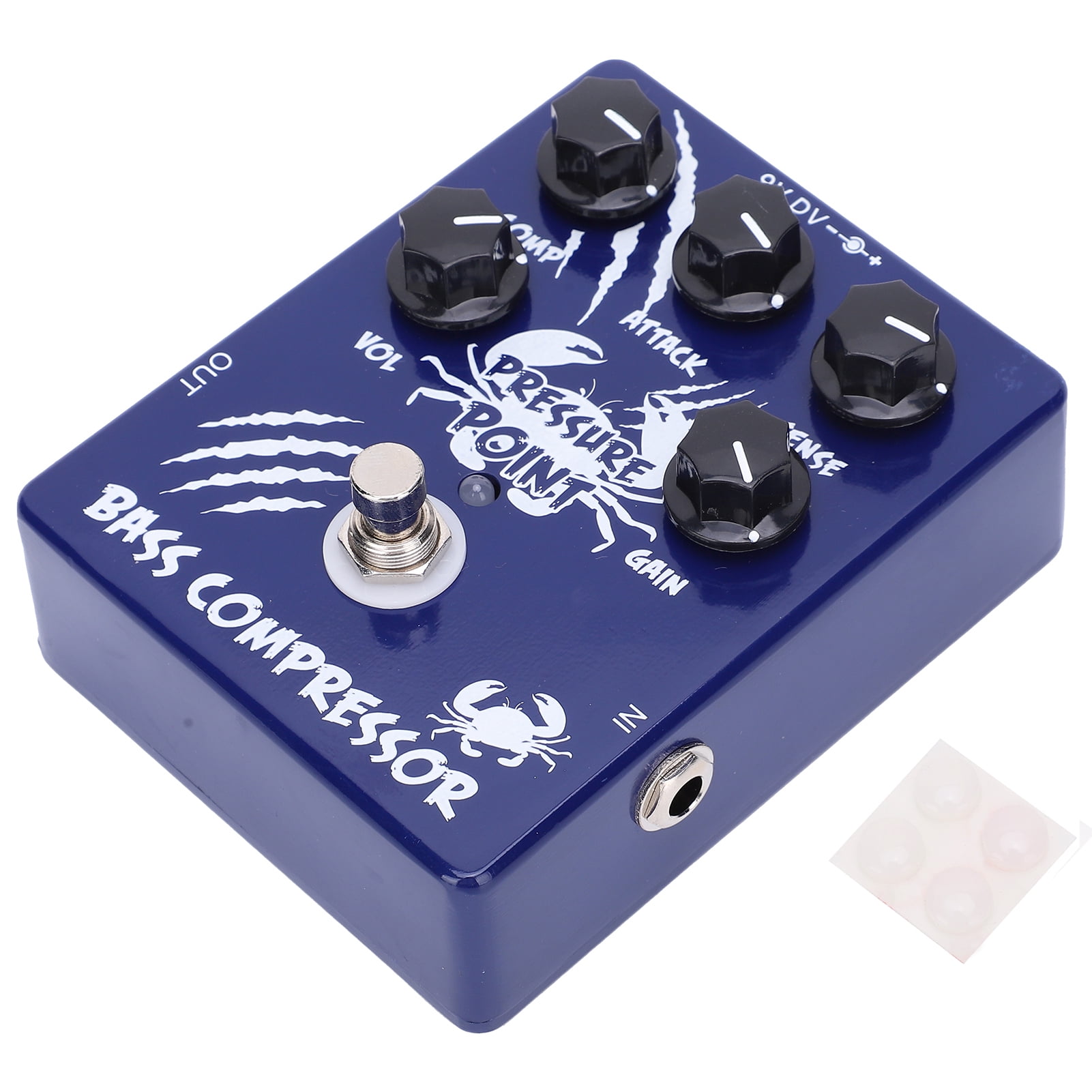 Bass Compressor Pedal, Guitar Effect Pedal 4.7 X 3.7 X 1.5In For Outdoor Performance For Music Club