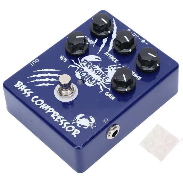 Guitar Effect Pedal, Long Service Life Bass Compressor Pedal With Aluminum Alloy Shell For Outdoor Performance For Music Club