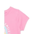 thumbnail image 2 of Garanimals Baby Girl Graphic T-Shirt with Short Sleeves, Sizes 0M-24M, 2 of 3