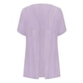 thumbnail image 5 of AherBiu Summer Cardigans for Women Open Front Short Sleeve Lightweight Casual Tops Shirts Outwear, 5 of 5