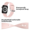 thumbnail image 3 of WFEAGL Silicone Band Apple Watch Soft Silicone Replacement Sport Strap 42mm 44mm 45mm Pink Sand, 3 of 5