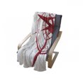 thumbnail image 4 of Compass Soft Flannel Fleece Blanket, Abstract Illustration of Navigation Star from Different Angle Print, Cozy Plush for Indoor and Outdoor Use, 70" x 90", Vermilion Ruby and White, by Ambesonne, 4 of 6